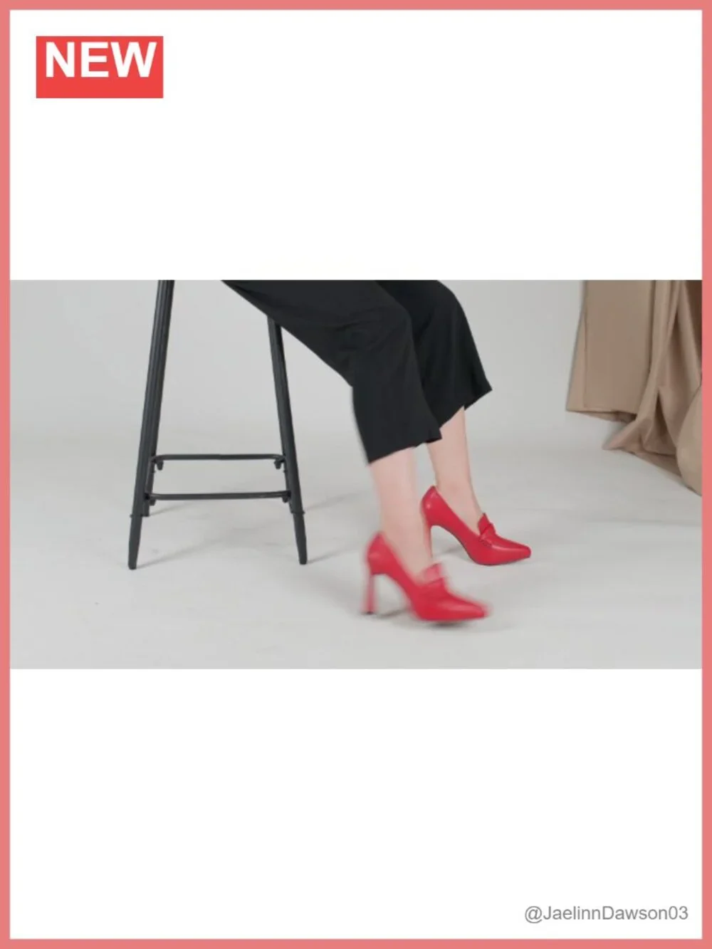 Women's Stiletto Platform Heel Loafers Pointed Toe Slip-on Pumps 3.9 inch Heels